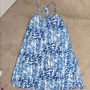 Charolette Russe blue and white dress